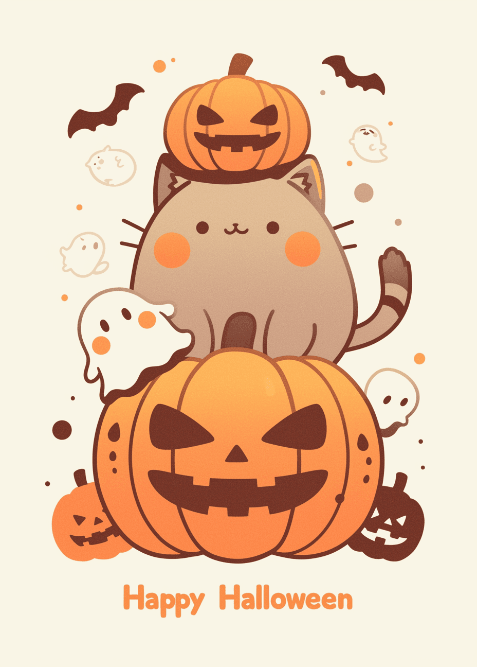 Halloween Ghost 1007 original repeating artwork