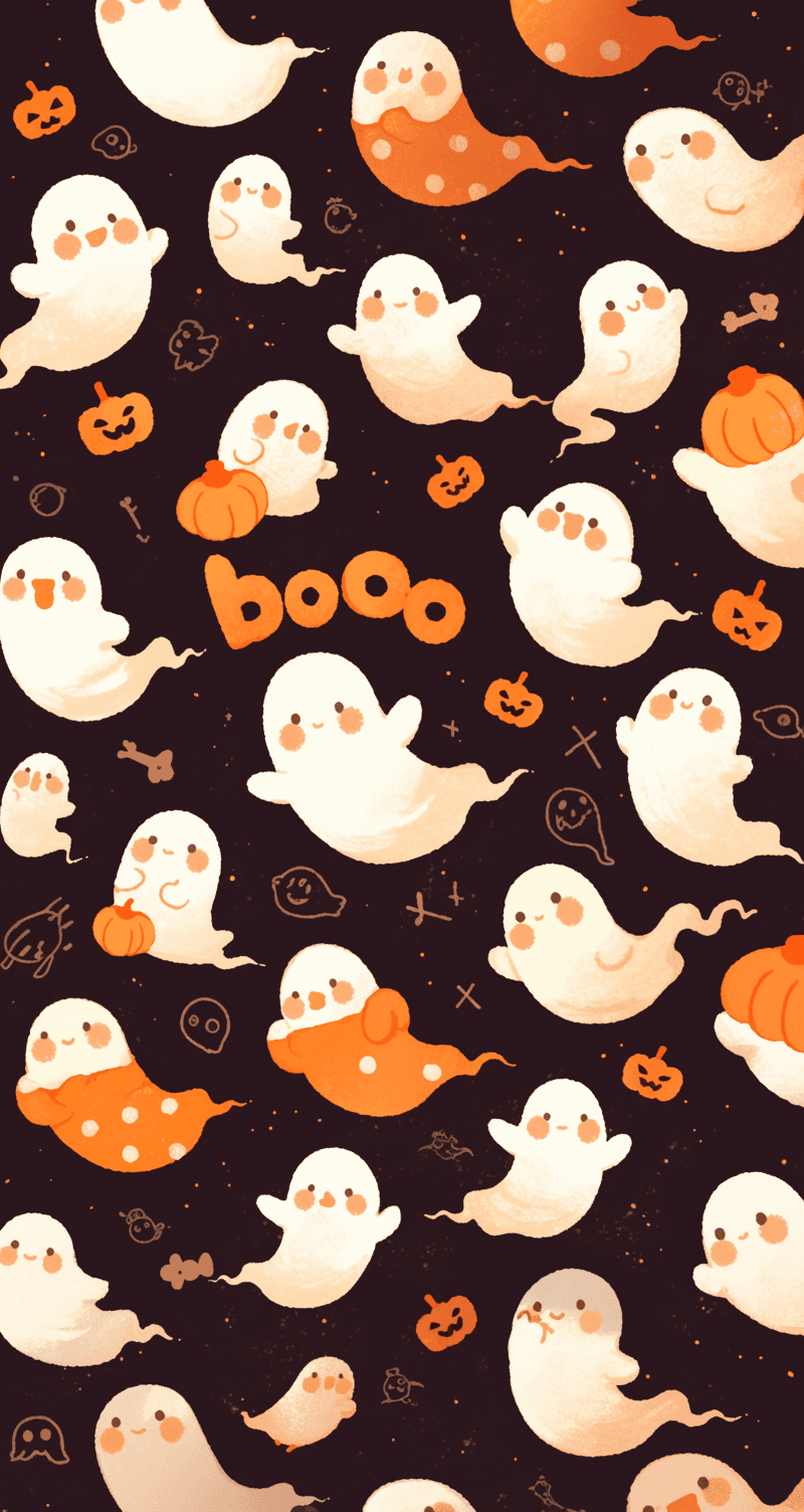 Halloween Ghost 1387 original repeating artwork