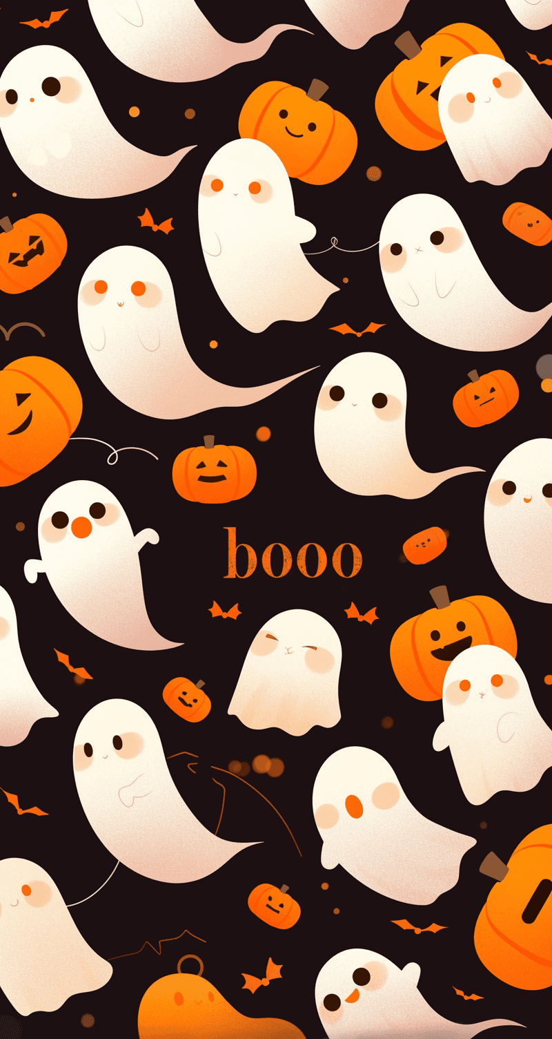 Halloween Ghost 1005 original repeating artwork