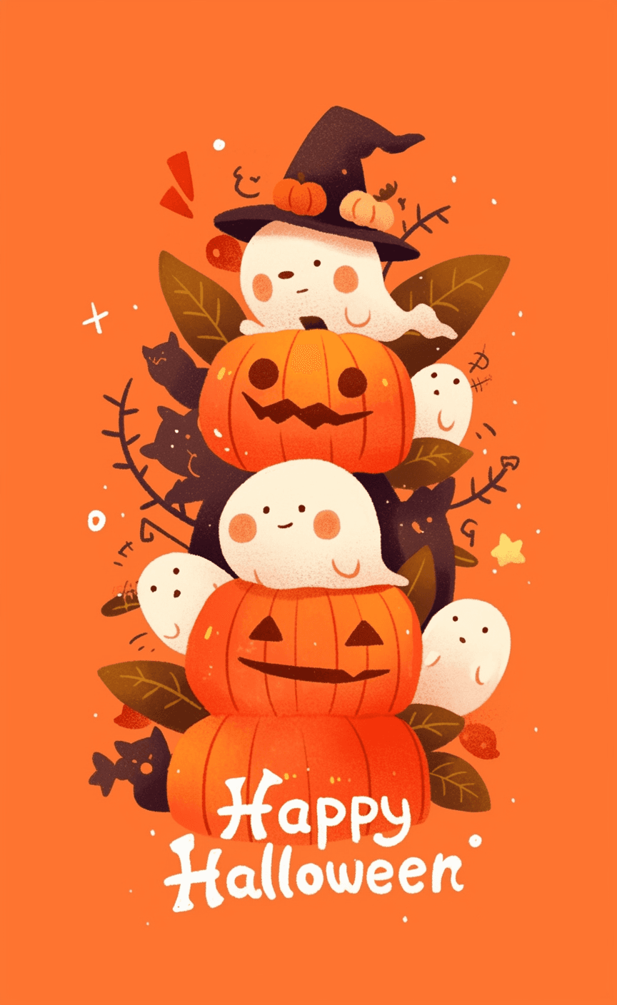 Halloween Ghost 1386 original repeating artwork