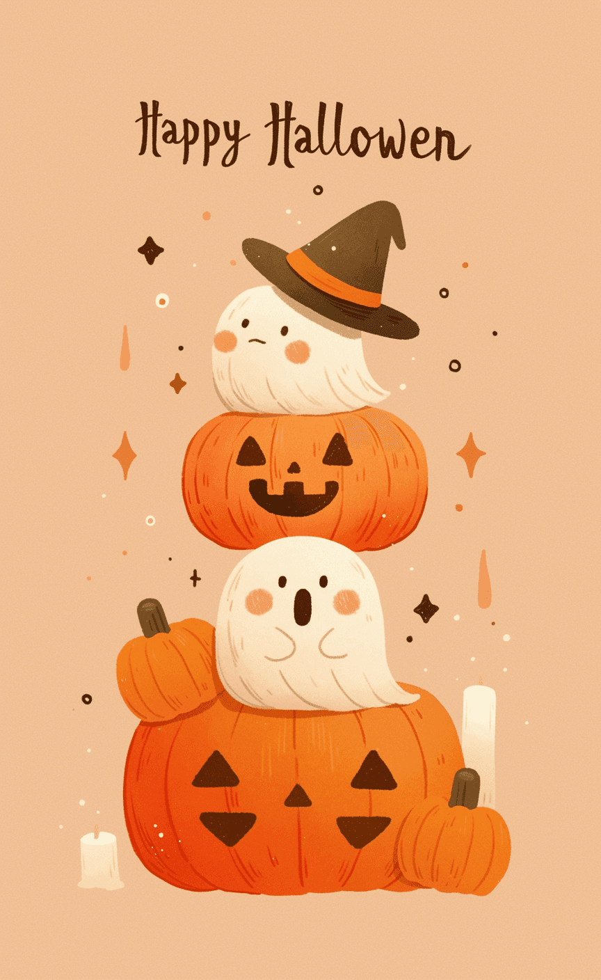 Halloween Ghost 754 original repeating artwork