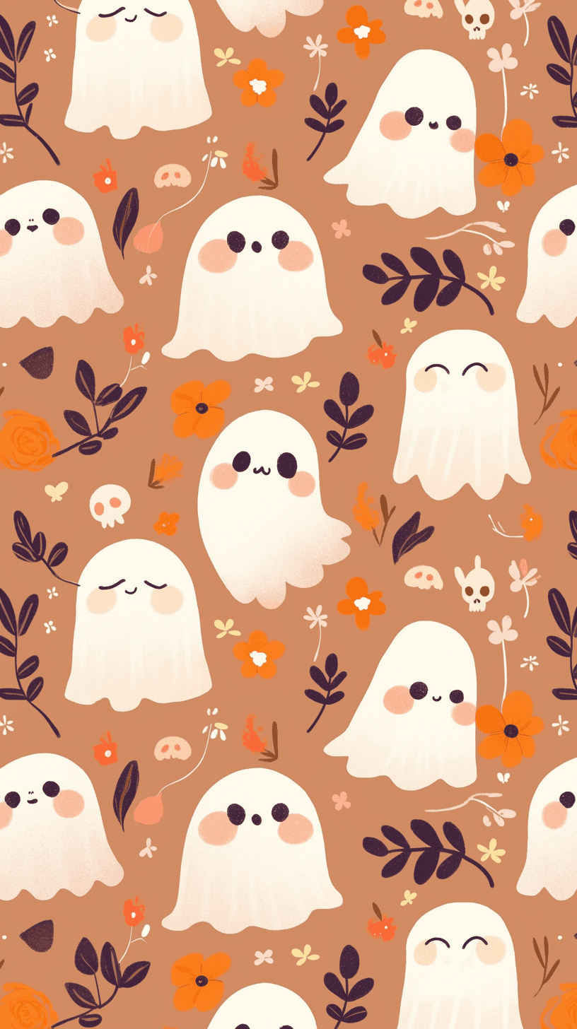 Halloween Ghost 753 original repeating artwork