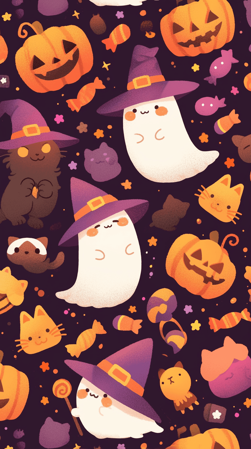Halloween Ghost 685 original repeating artwork