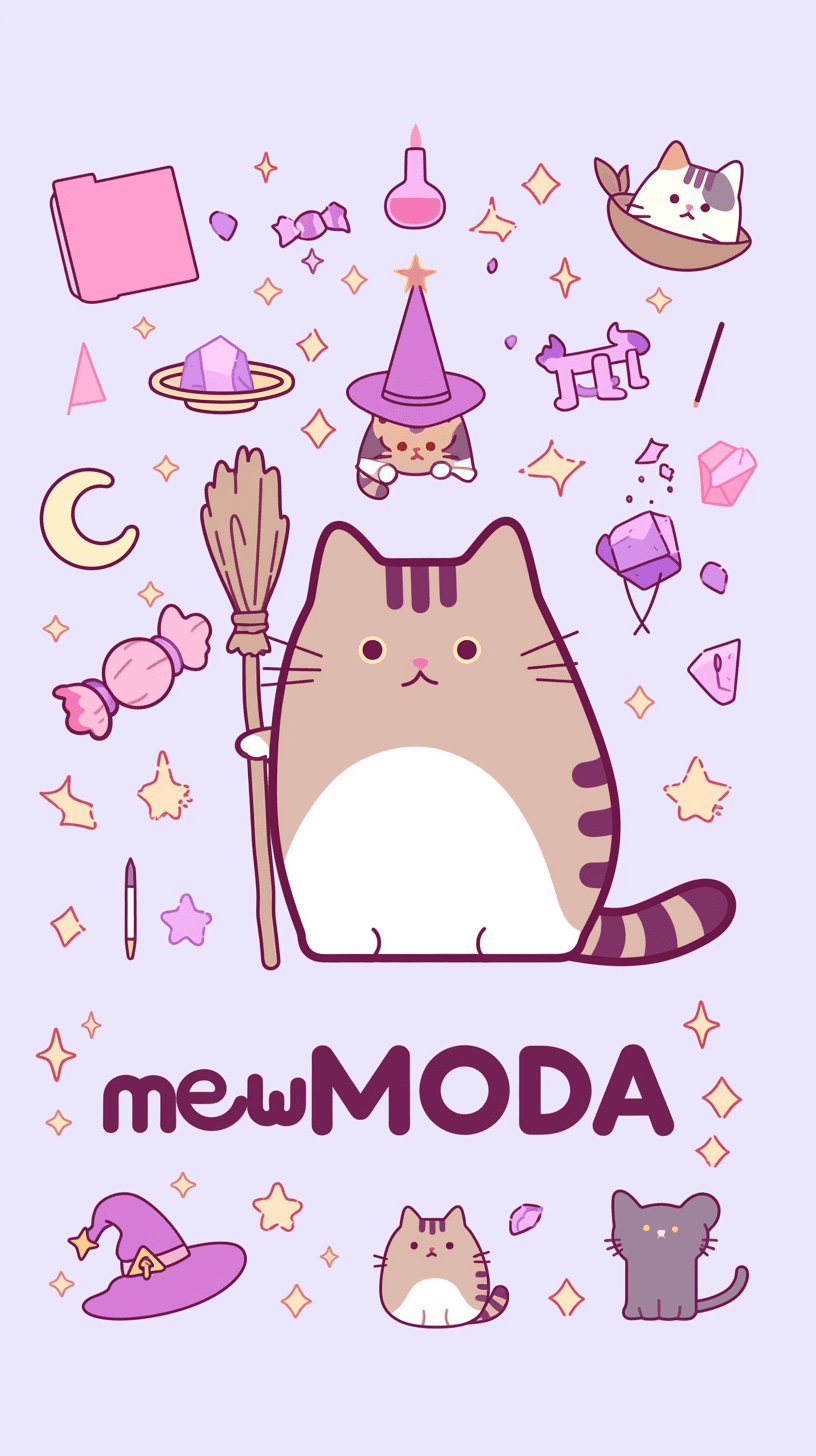 Halloween Cat Festival original repeating artwork