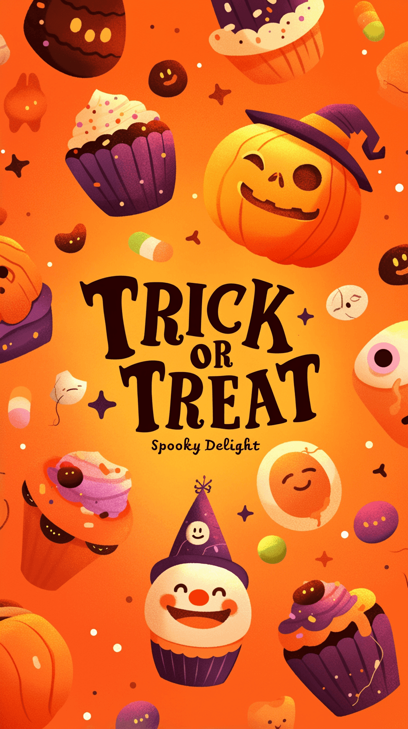 Halloween Design Corner original repeating artwork