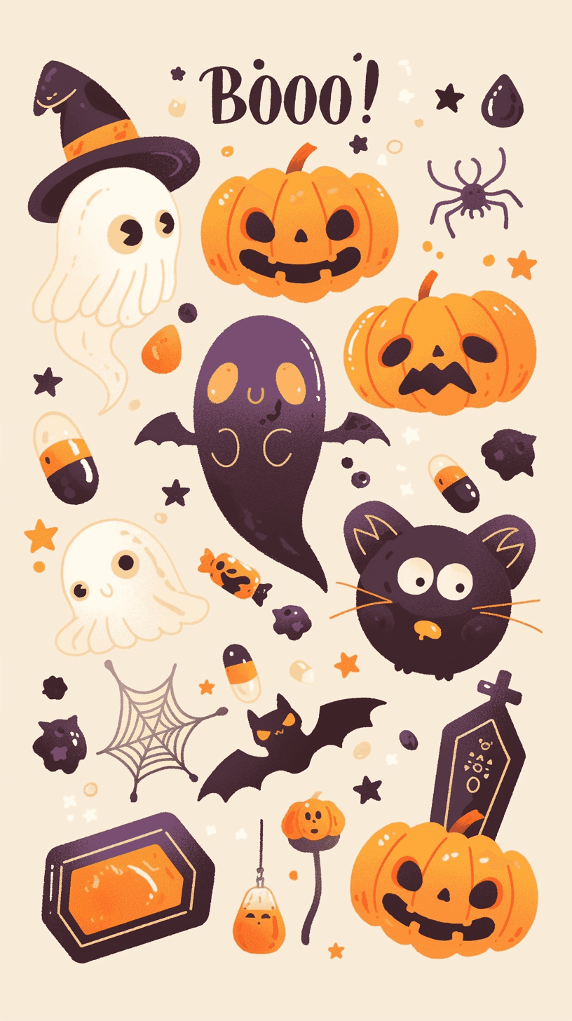 Halloween Design Evening original repeating artwork