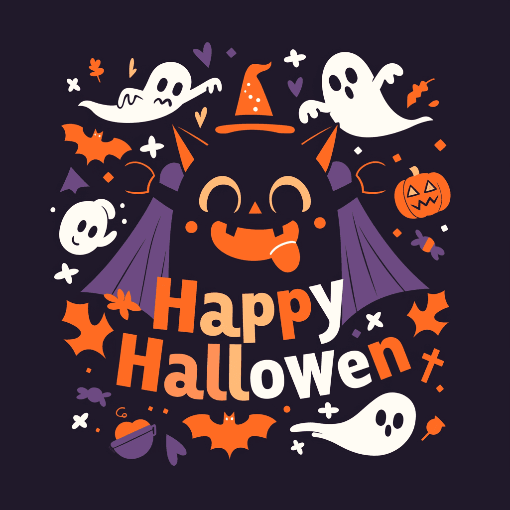 Halloween Hat Tune original repeating artwork