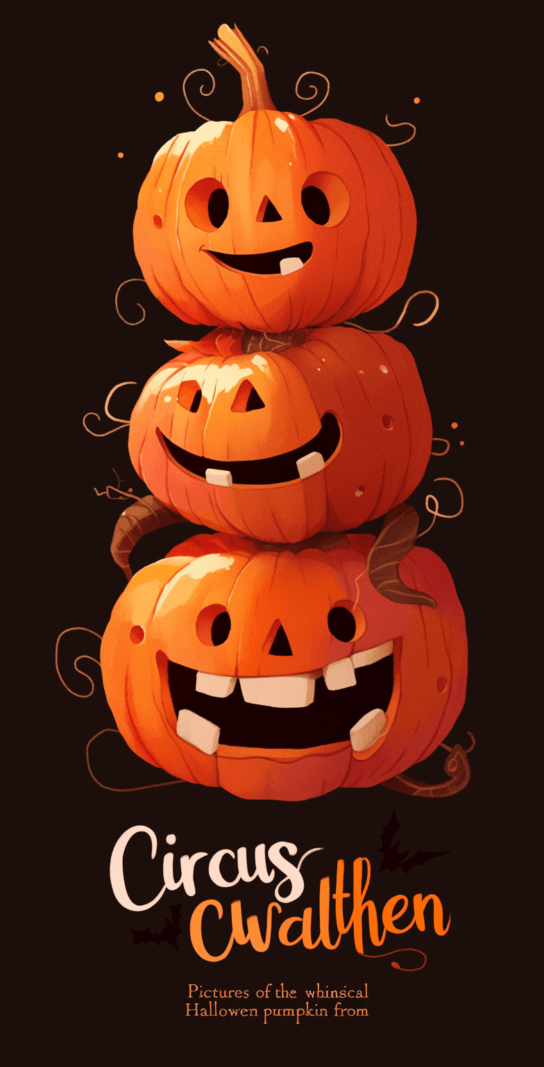Halloween Pumpkin 073 original repeating artwork