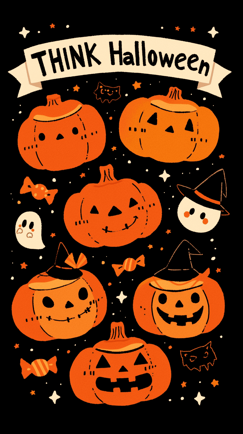 Halloween Pumpkin 382 original repeating artwork