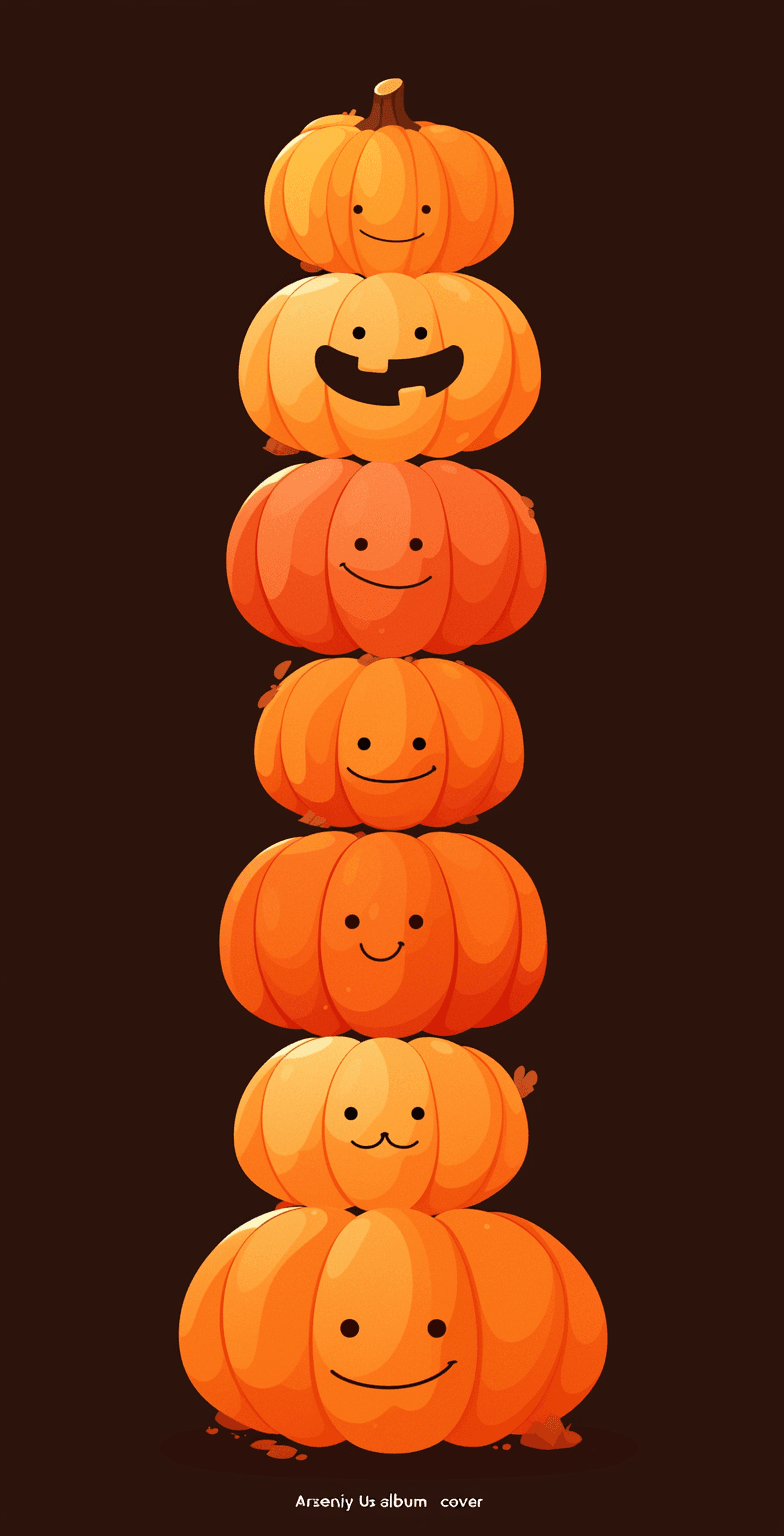 Halloween Pumpkin 050 original repeating artwork