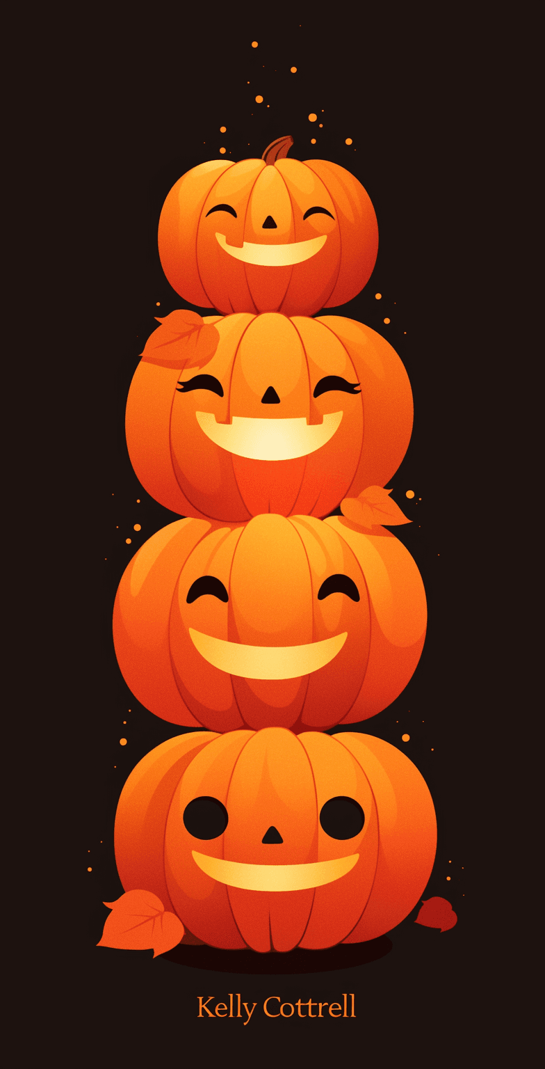 Halloween Pumpkin 458 original repeating artwork