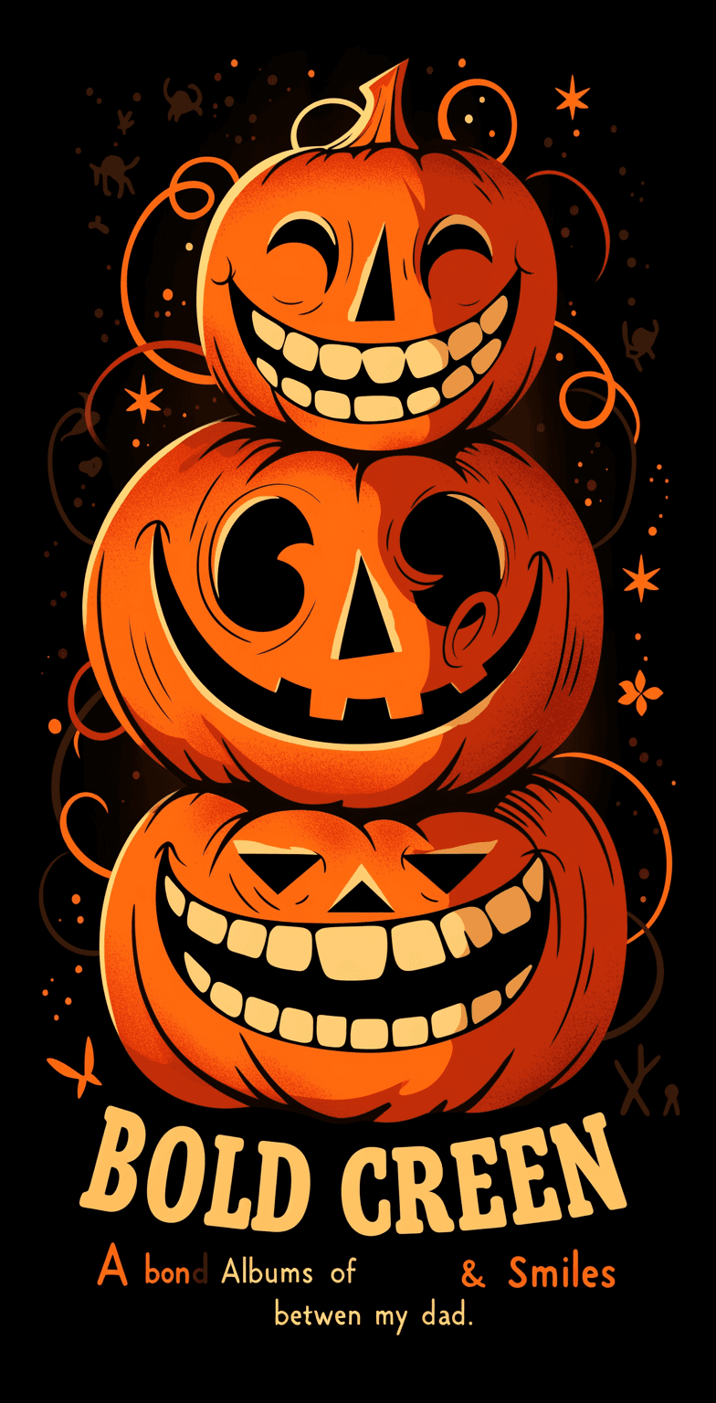 Halloween Pumpkin Loop original repeating artwork
