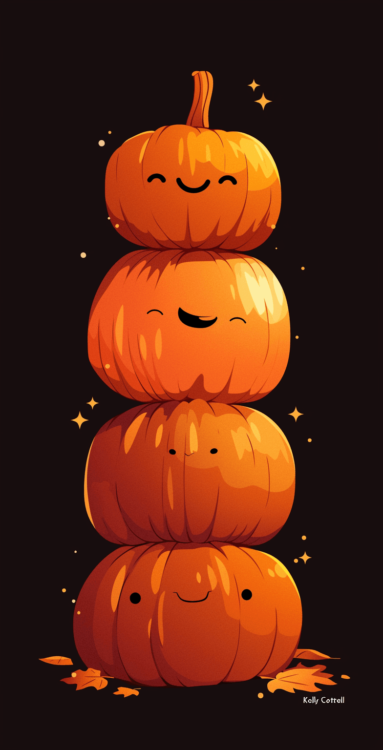 Halloween Pumpkin 124 original repeating artwork