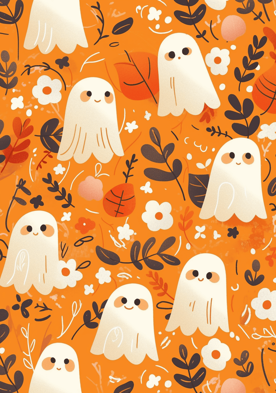 Halloween Ghost 571 original repeating artwork