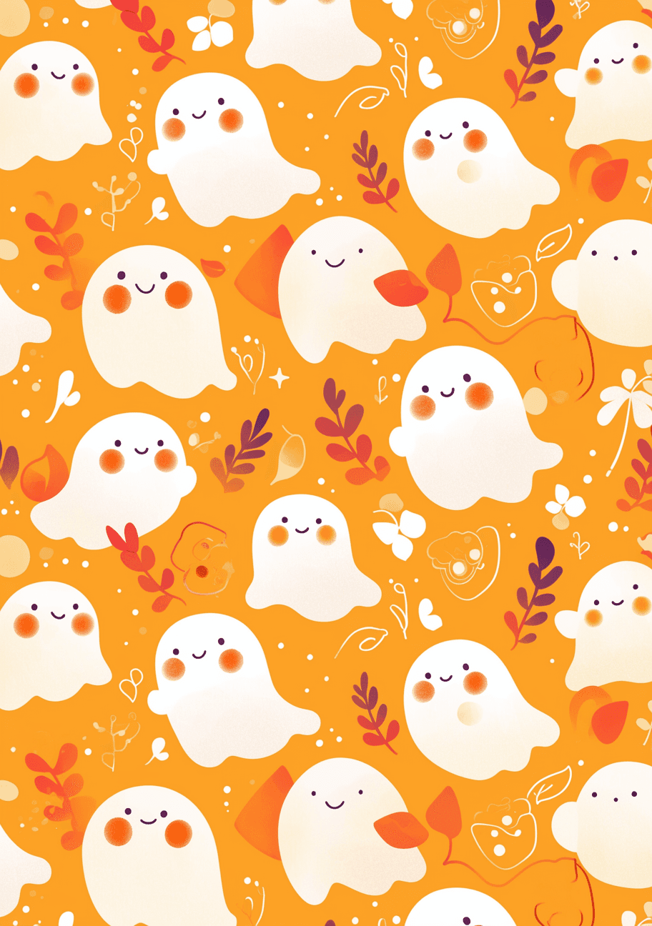 Halloween Ghost 1304 original repeating artwork