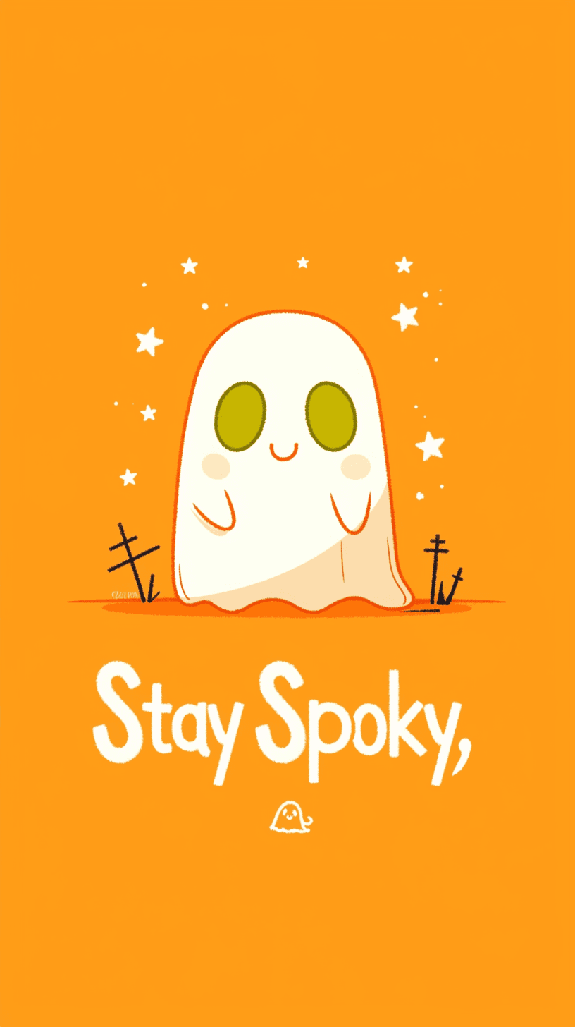 Halloween Ghost 427 original repeating artwork