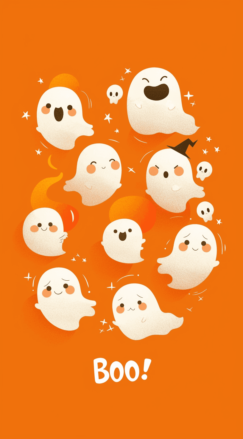 Halloween Ghost 349 original repeating artwork