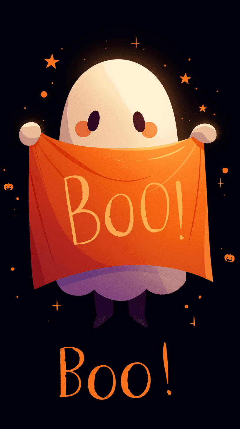 Halloween Ghost 1492 original repeating artwork