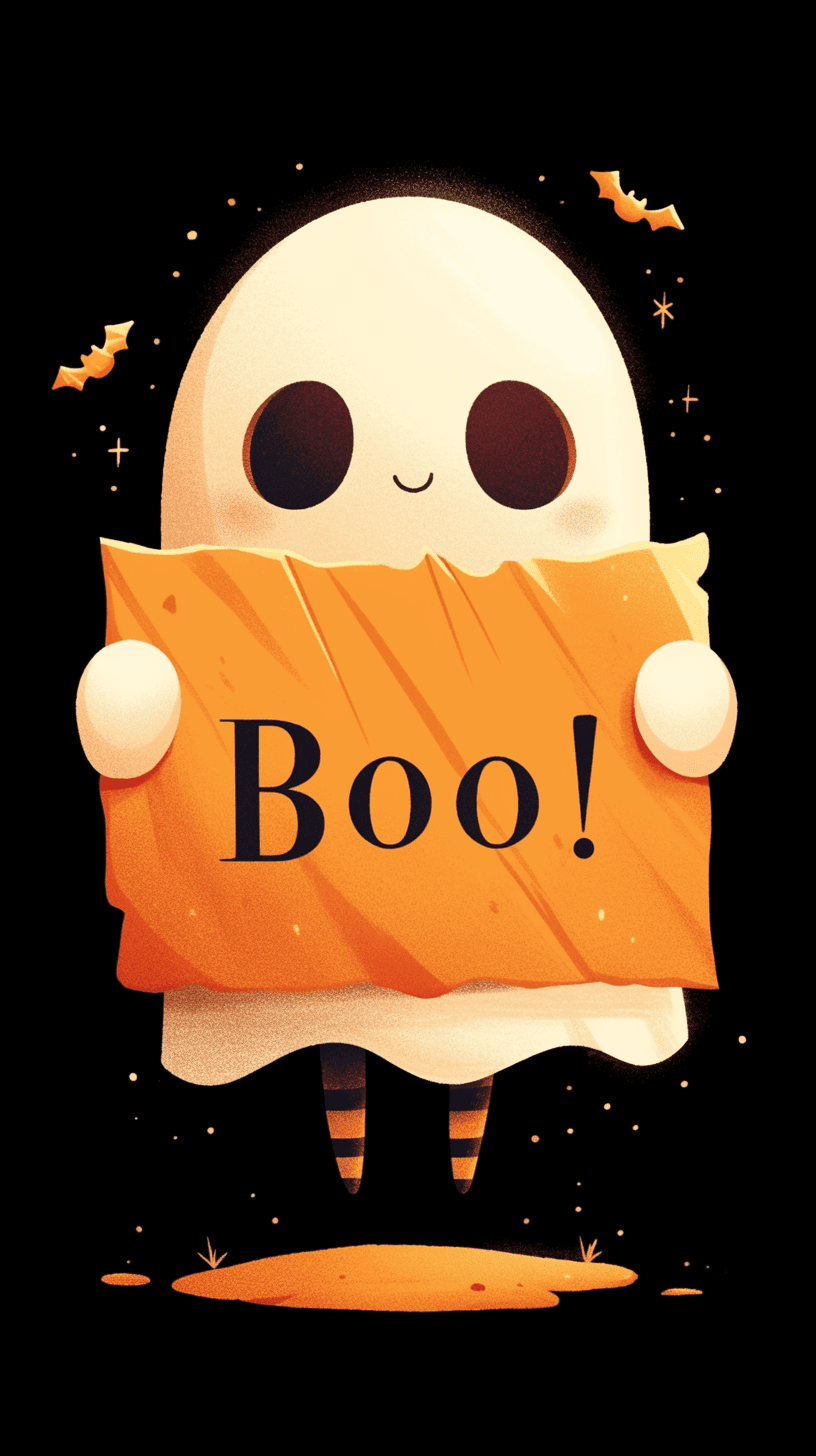 Halloween Ghost 1642 original repeating artwork