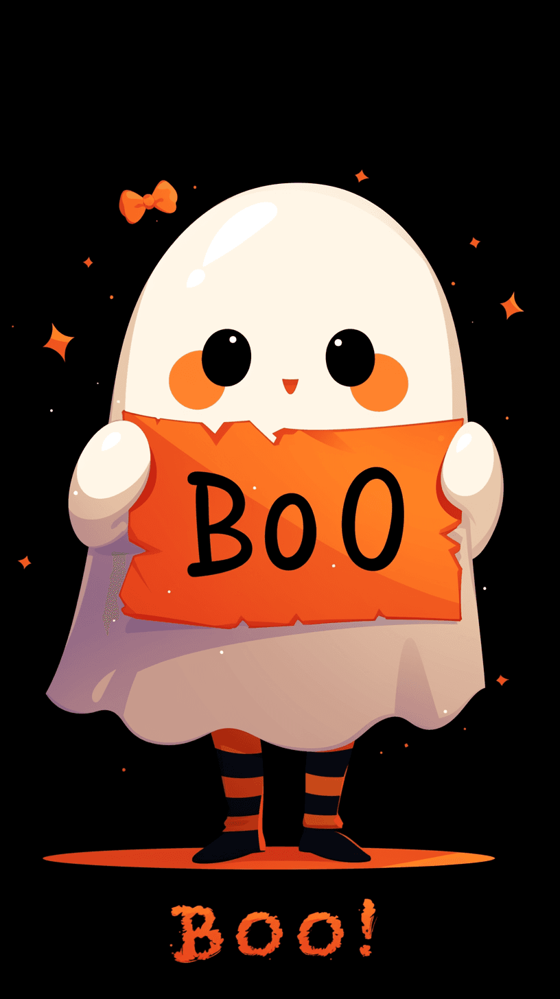 Halloween Ghost Spring original repeating artwork