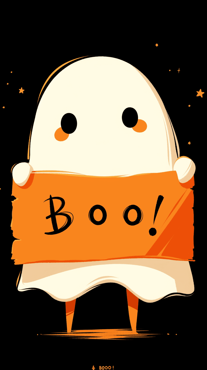 Halloween Ghost 1095 original repeating artwork