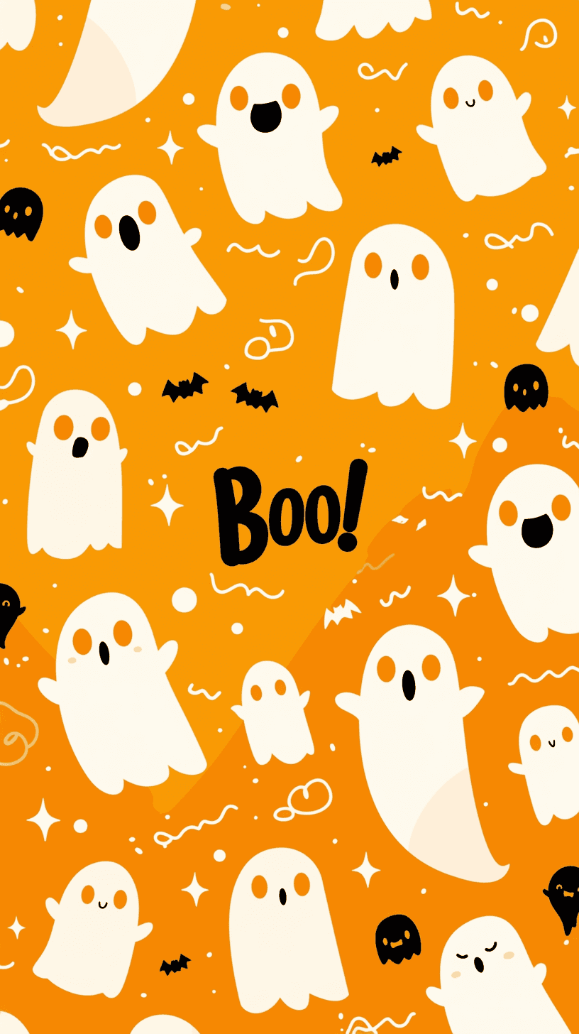 Halloween Ghost 516 original repeating artwork