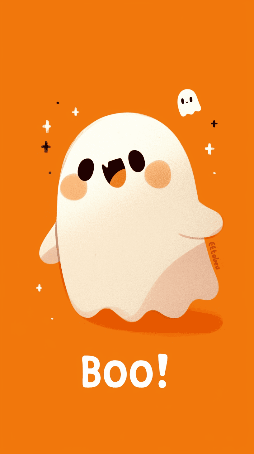 Halloween Ghost 1141 original repeating artwork