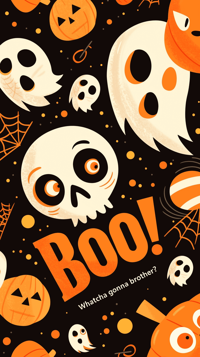 Halloween Ghost 1004 original repeating artwork