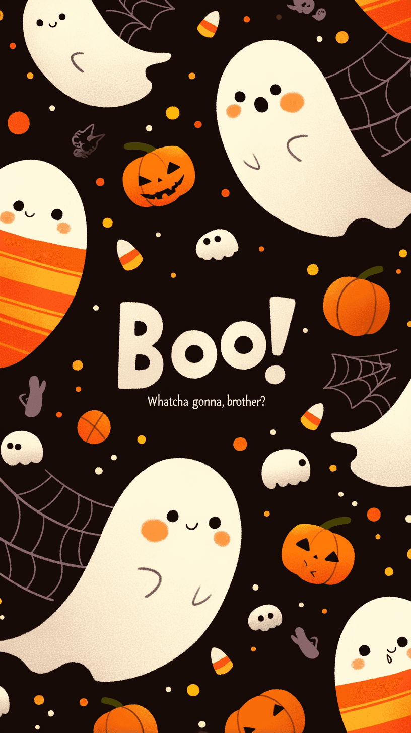 Halloween Ghost 1406 original repeating artwork