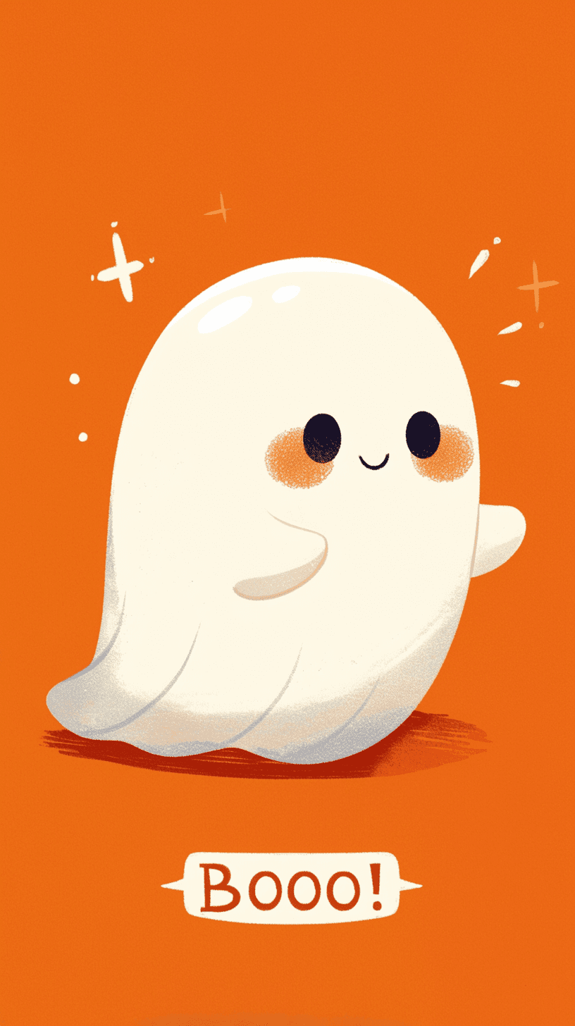 Halloween Ghost Seek original repeating artwork