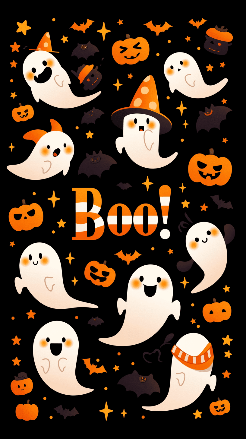 Halloween Ghost 587 original repeating artwork