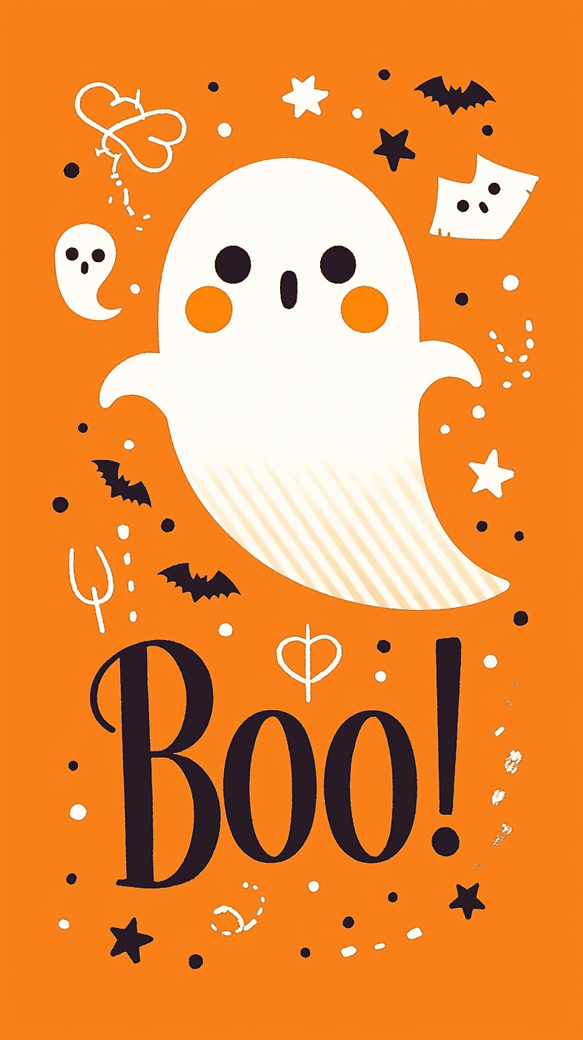 Halloween Ghost 1251 original repeating artwork