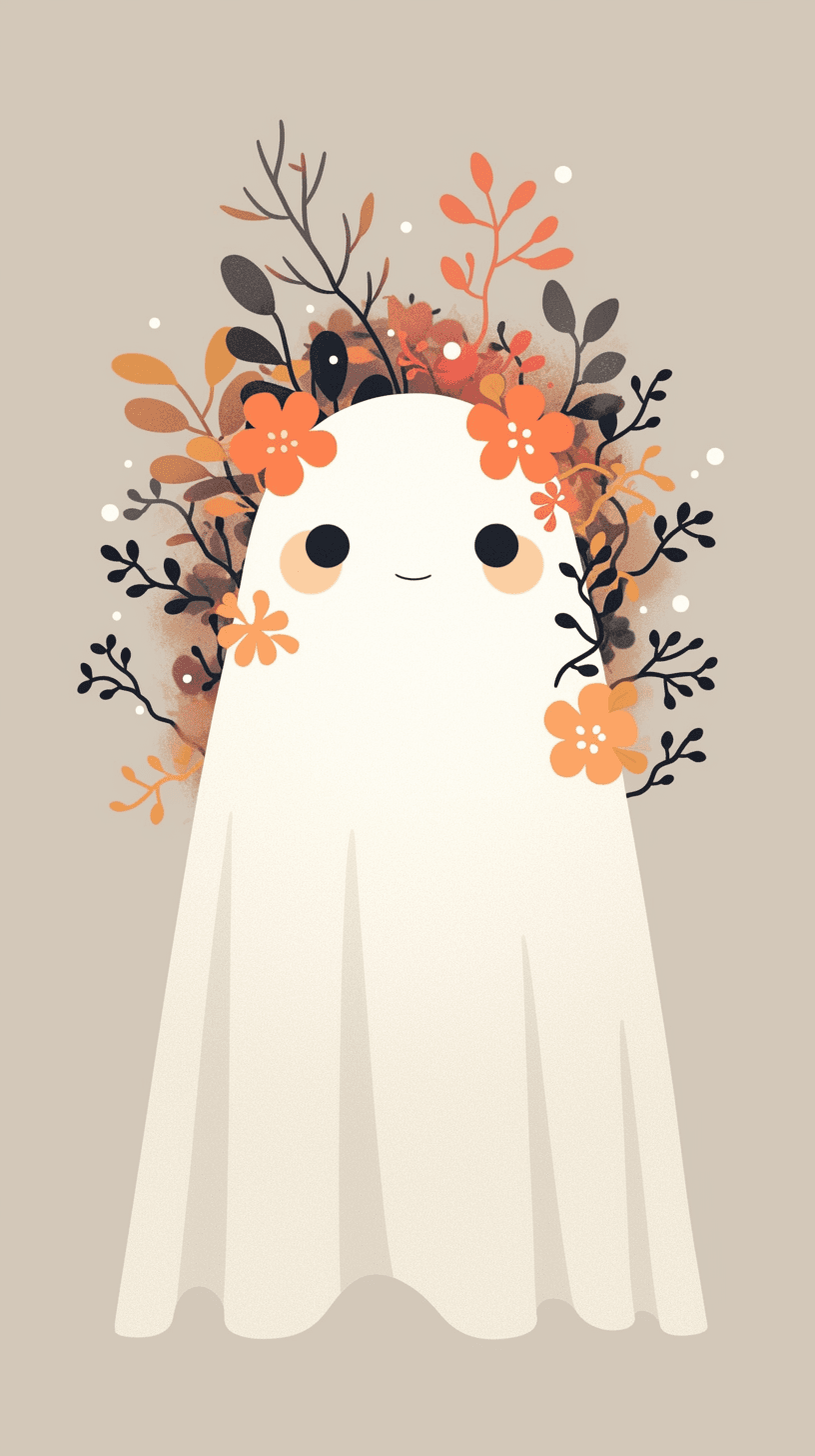 Halloween Ghost 034 original repeating artwork