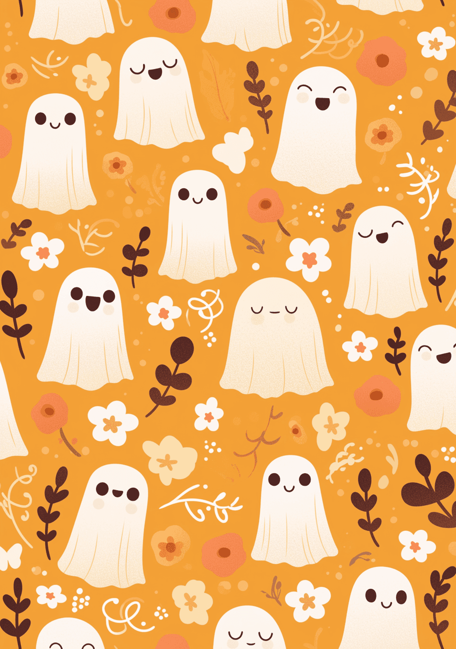 Halloween Ghost 1092 original repeating artwork