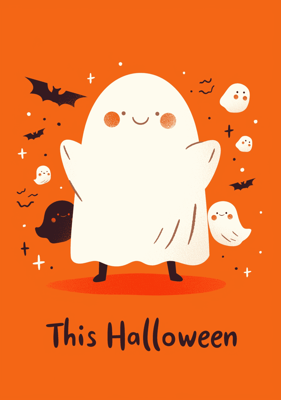 Halloween Ghost 103 original repeating artwork