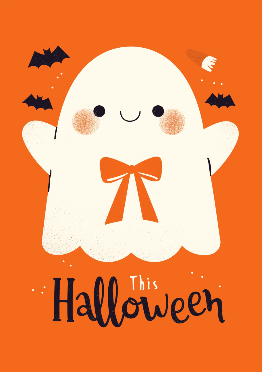 Halloween Ghost 061 original repeating artwork