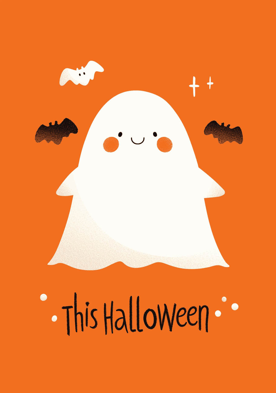 Halloween Ghost 150 original repeating artwork