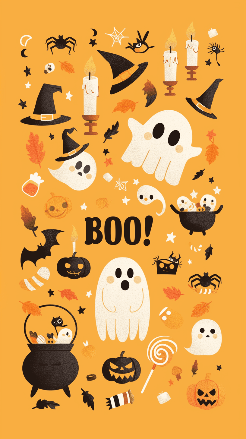 Halloween Ghost 1367 original repeating artwork
