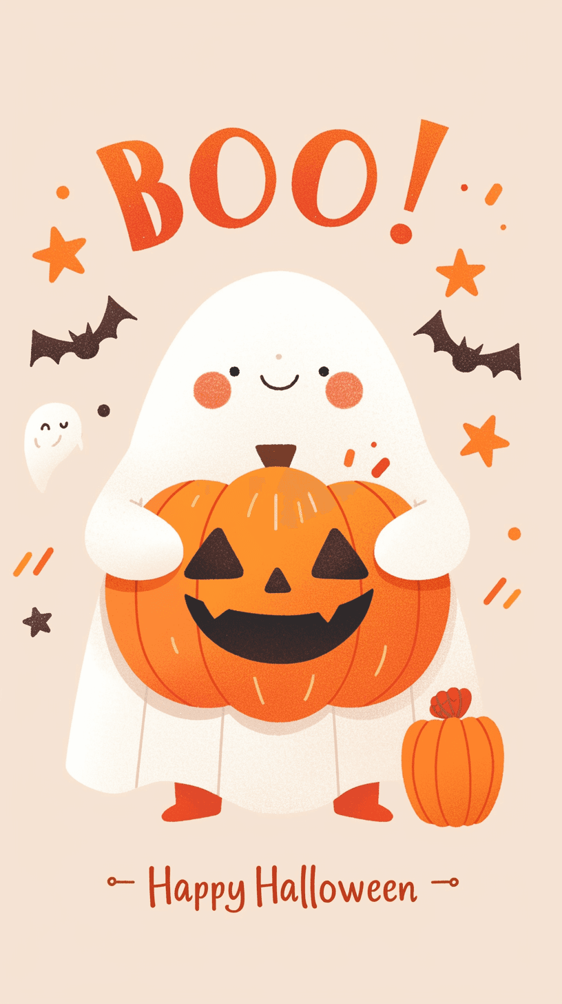 Halloween Ghost 1091 original repeating artwork