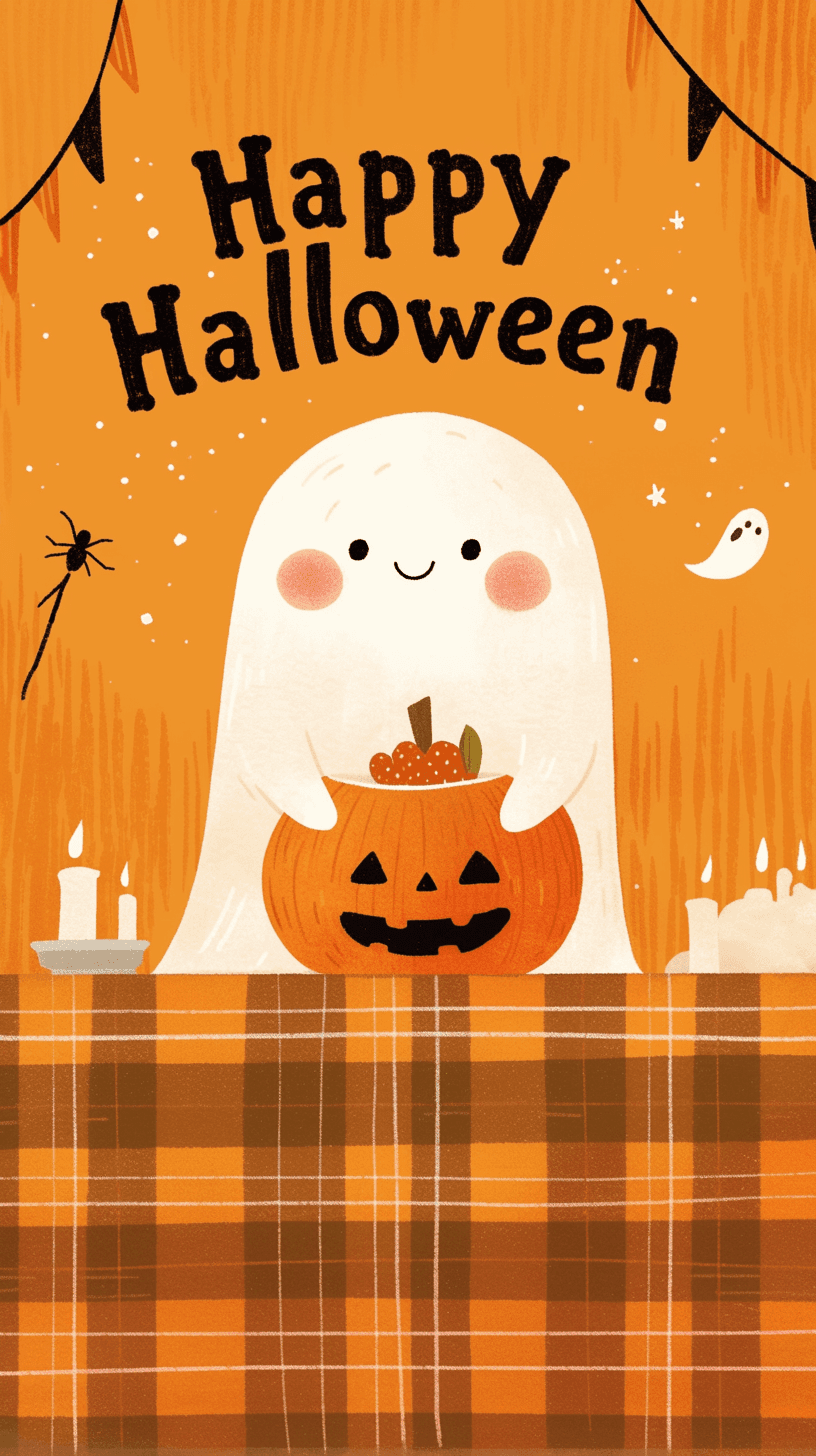 Halloween Ghost 848 original repeating artwork