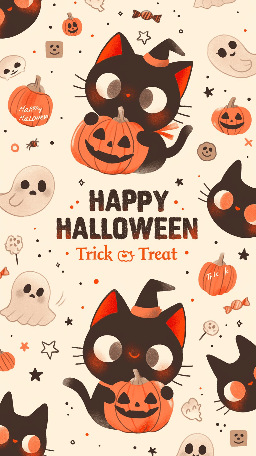 Halloween Ghost 1337 original repeating artwork