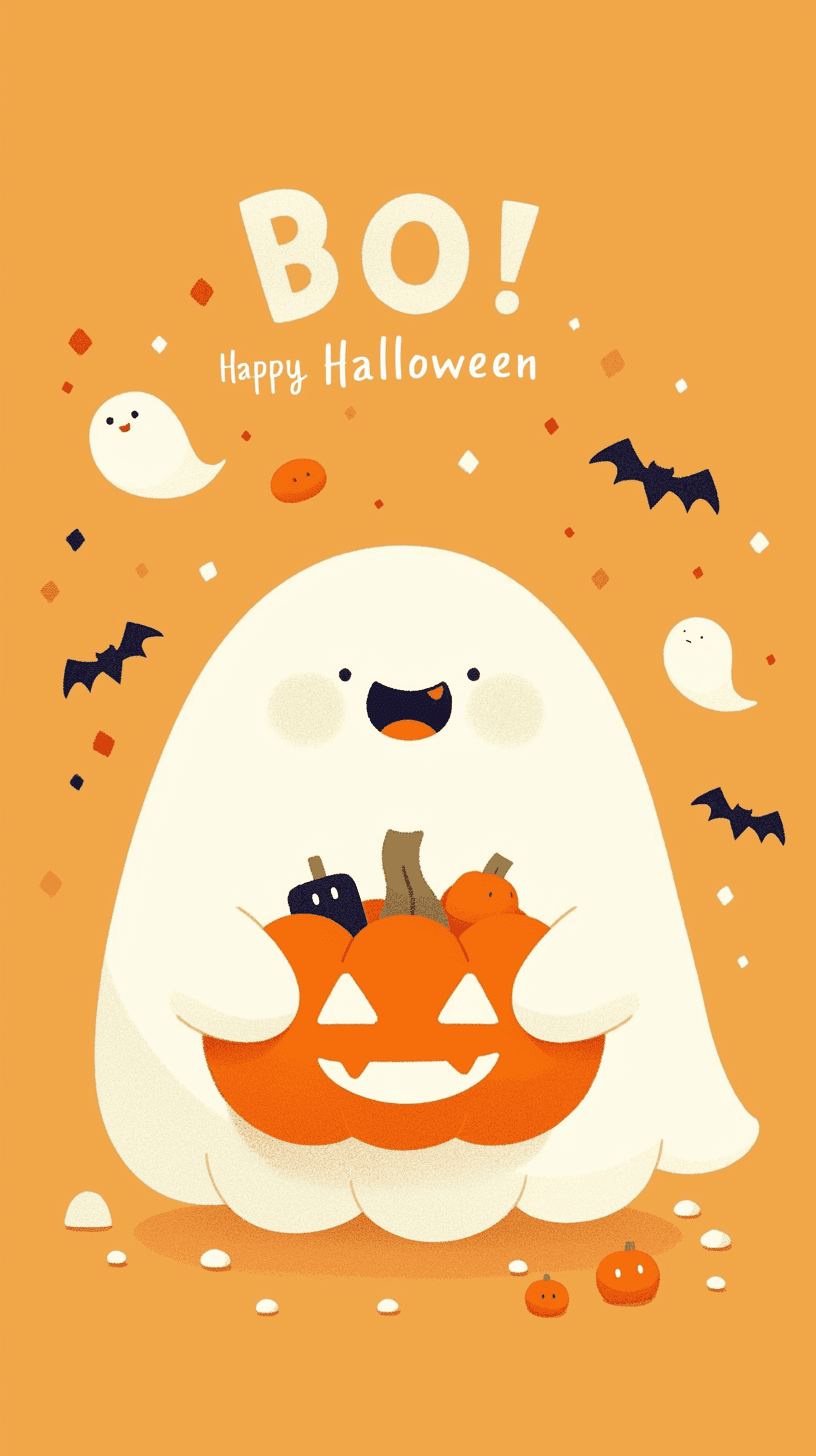 Halloween Ghost 1137 original repeating artwork