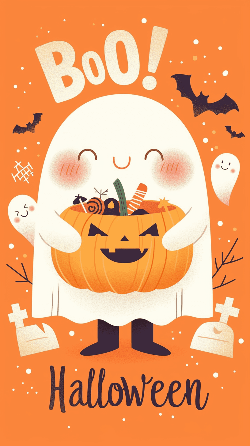 Halloween Ghost 481 original repeating artwork