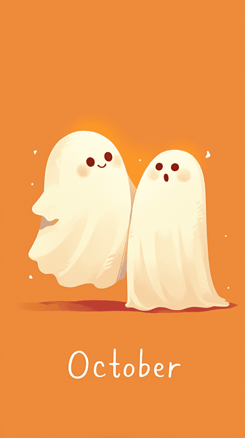 Halloween Ghost Valley original repeating artwork