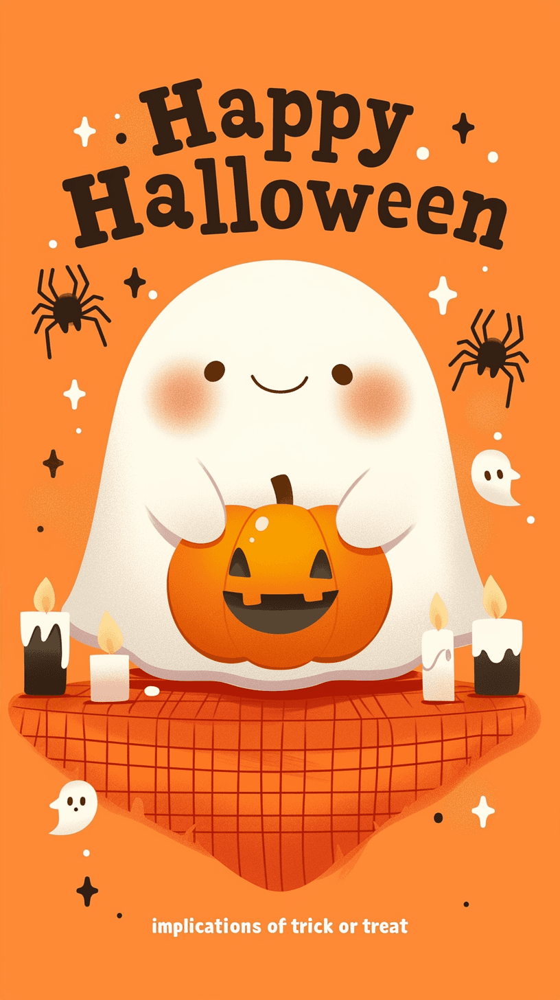Halloween Ghost 1385 original repeating artwork