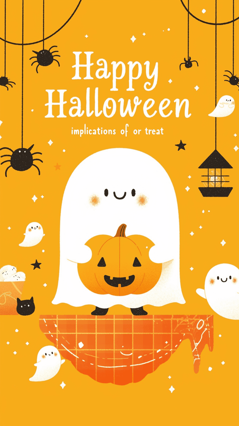 Halloween Ghost 818 original repeating artwork