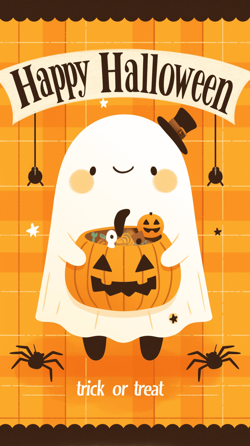 Halloween Ghost 1090 original repeating artwork