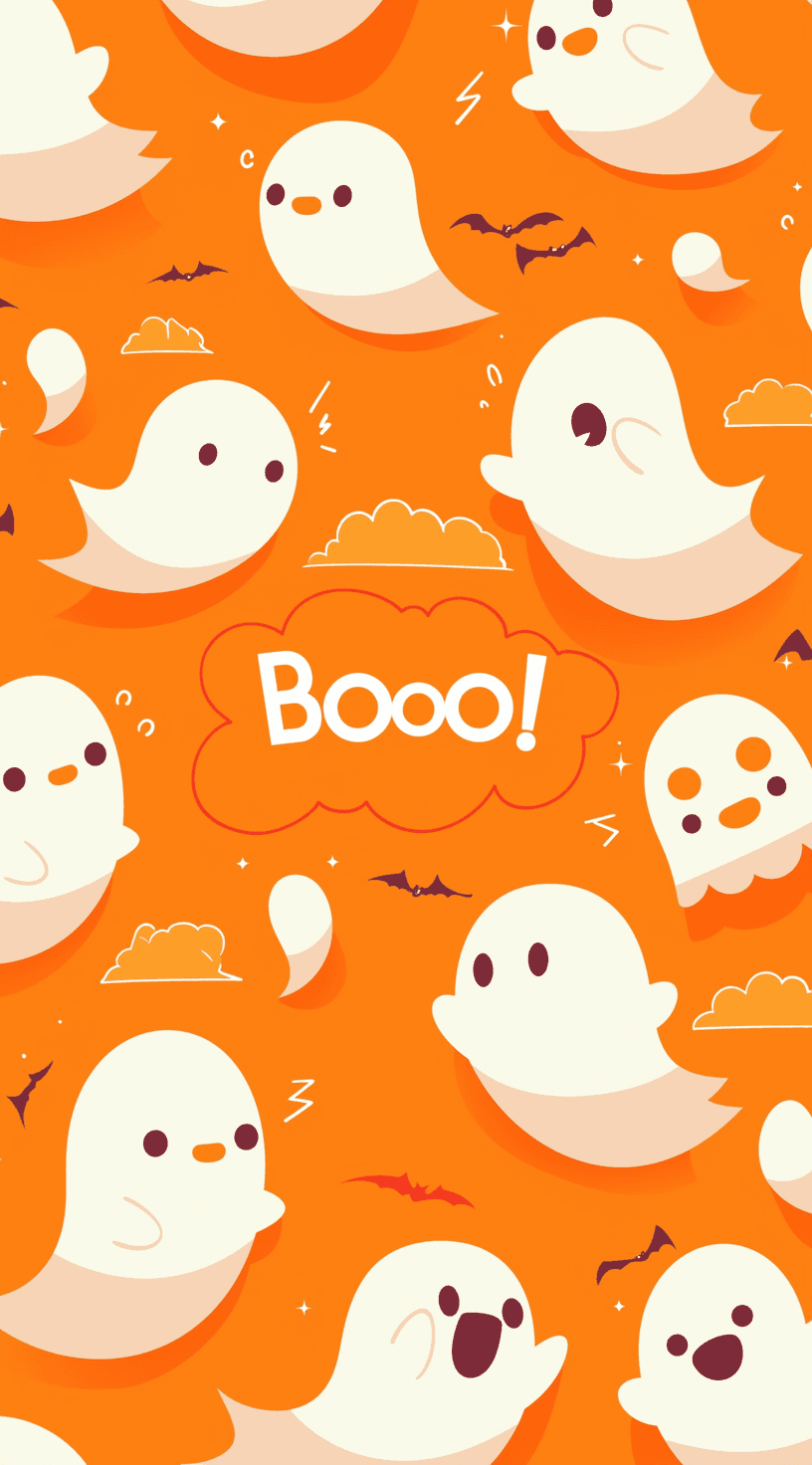 Halloween Ghost 341 original repeating artwork