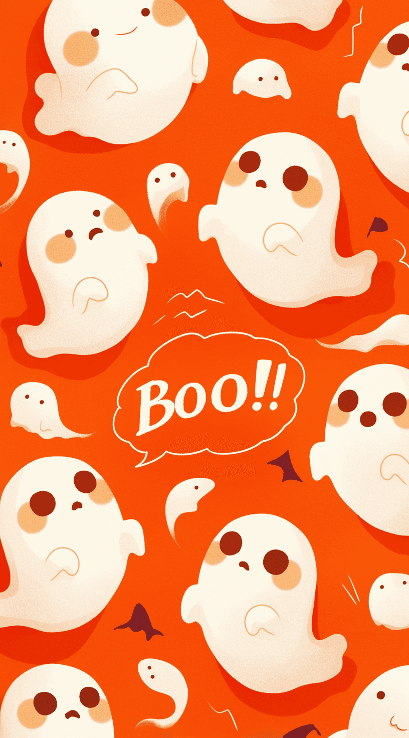 Halloween Ghost 162 original repeating artwork