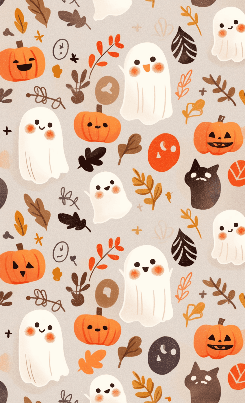 Halloween Ghost 1592 original repeating artwork